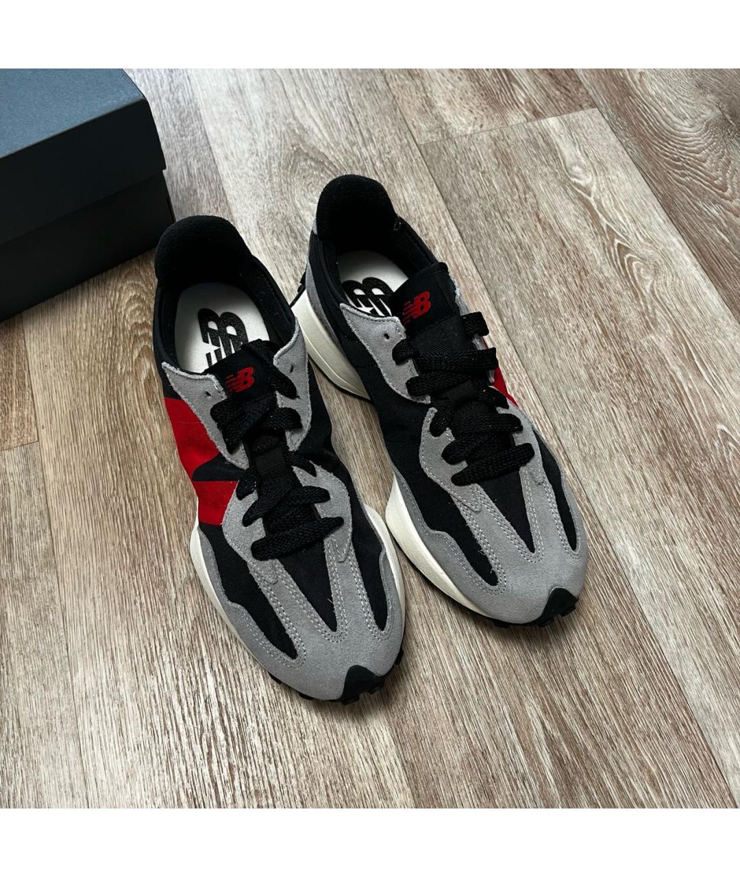 NEW BALANCE Серые замшевые низкие кроссовки / кеды, фото 4