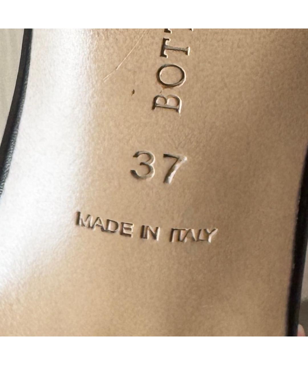 BOTTEGA VENETA Черные кожаные мюли, фото 8