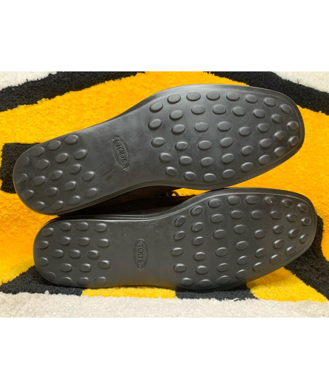 TOD'S Коричневые замшевые высокие ботинки, фото 8