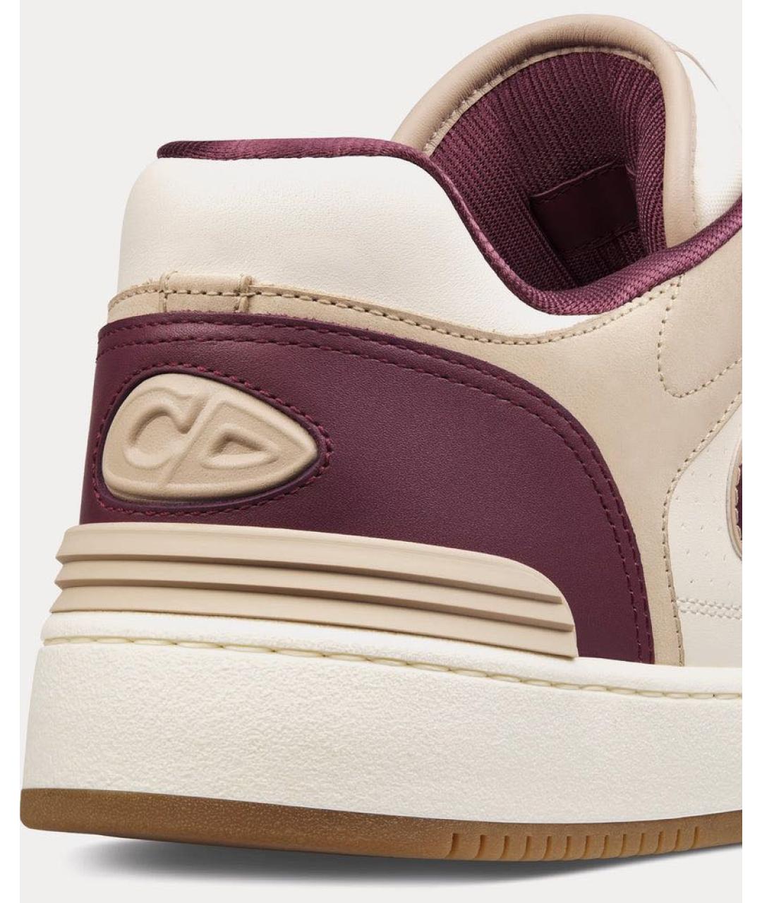 CHRISTIAN DIOR Бежевые кожаные кеды, фото 2