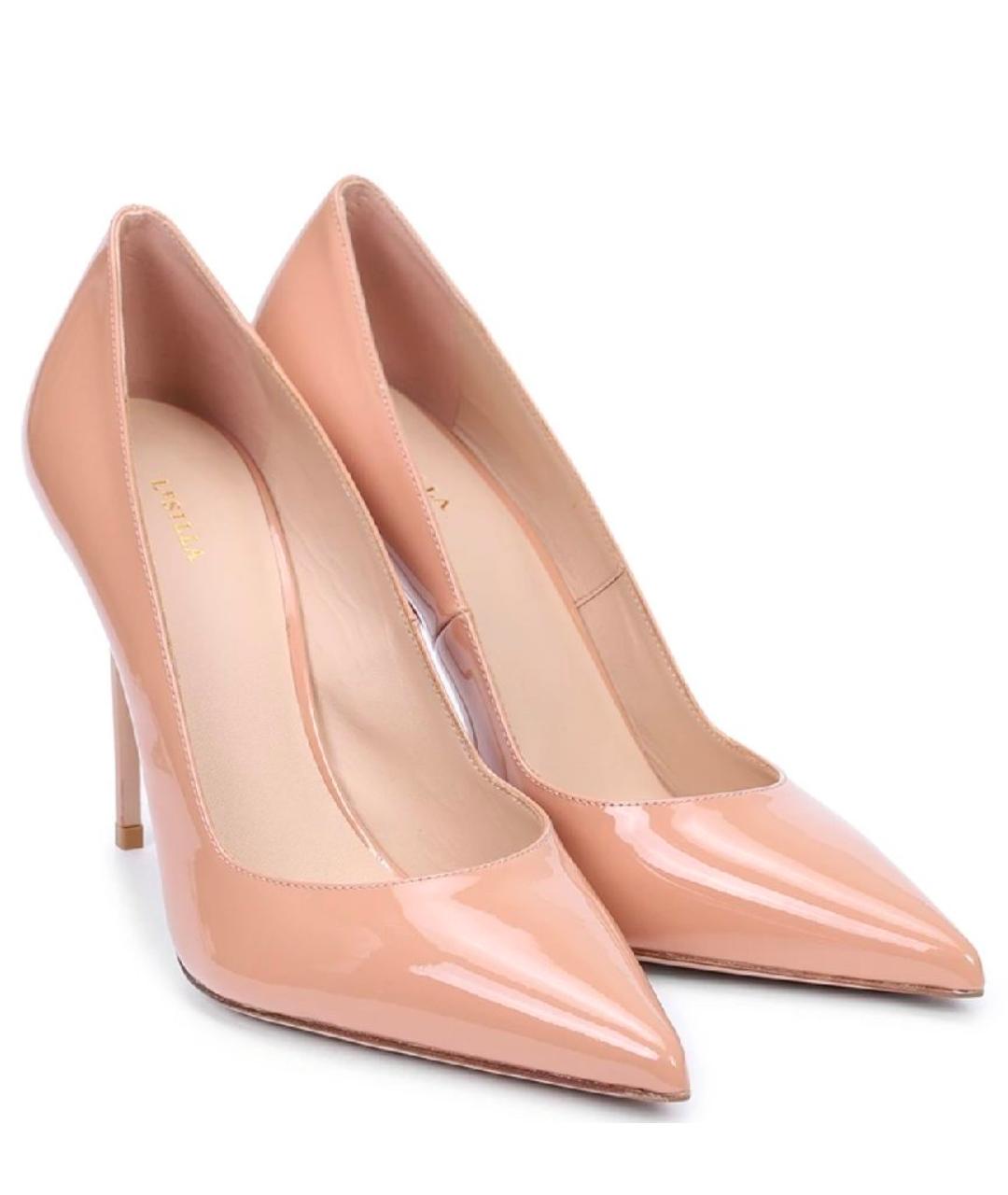 LE SILLA Бежевые туфли из лакированной кожи, фото 2