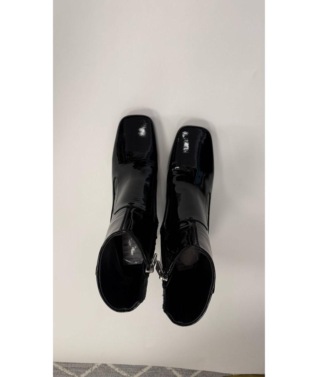 DIESEL Черные ботильоны из лакированной кожи, фото 3