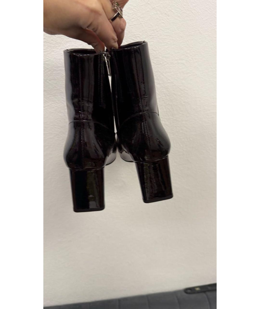 DIESEL Черные ботильоны из лакированной кожи, фото 4