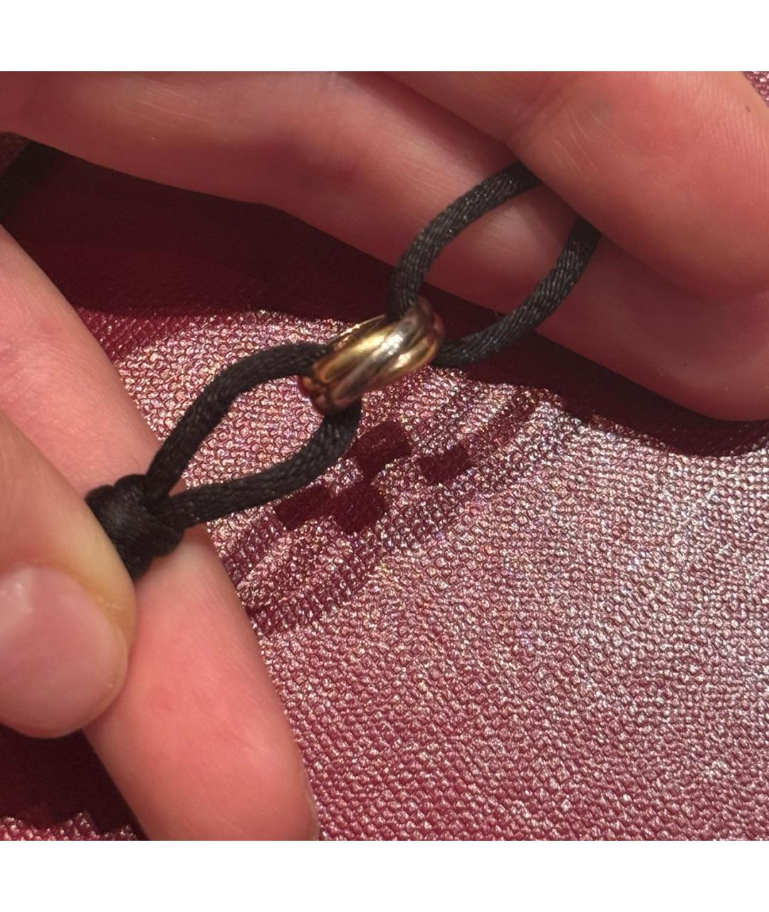 CARTIER Черный браслет из желтого золота, фото 4