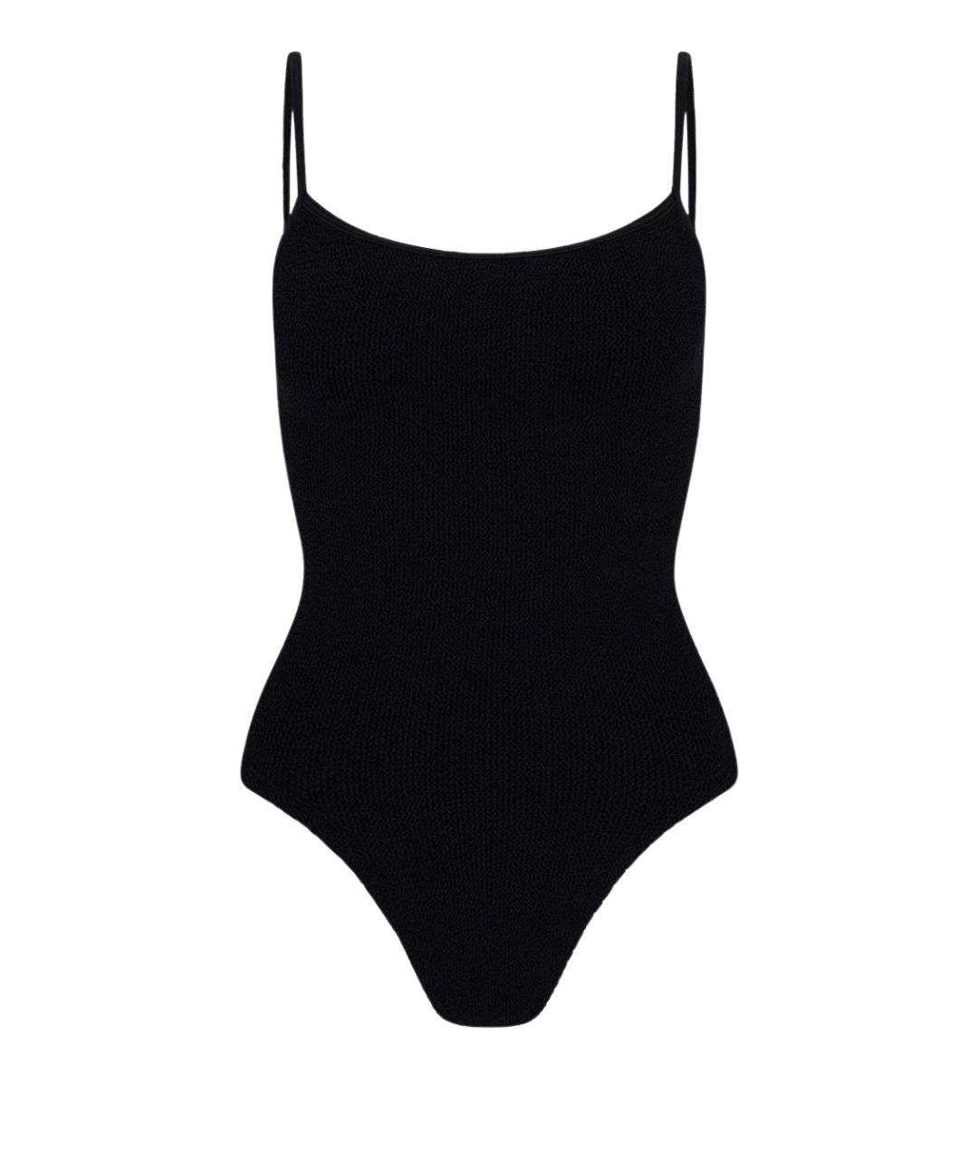 HUNZA G Черный полиамидовый купальник, фото 1