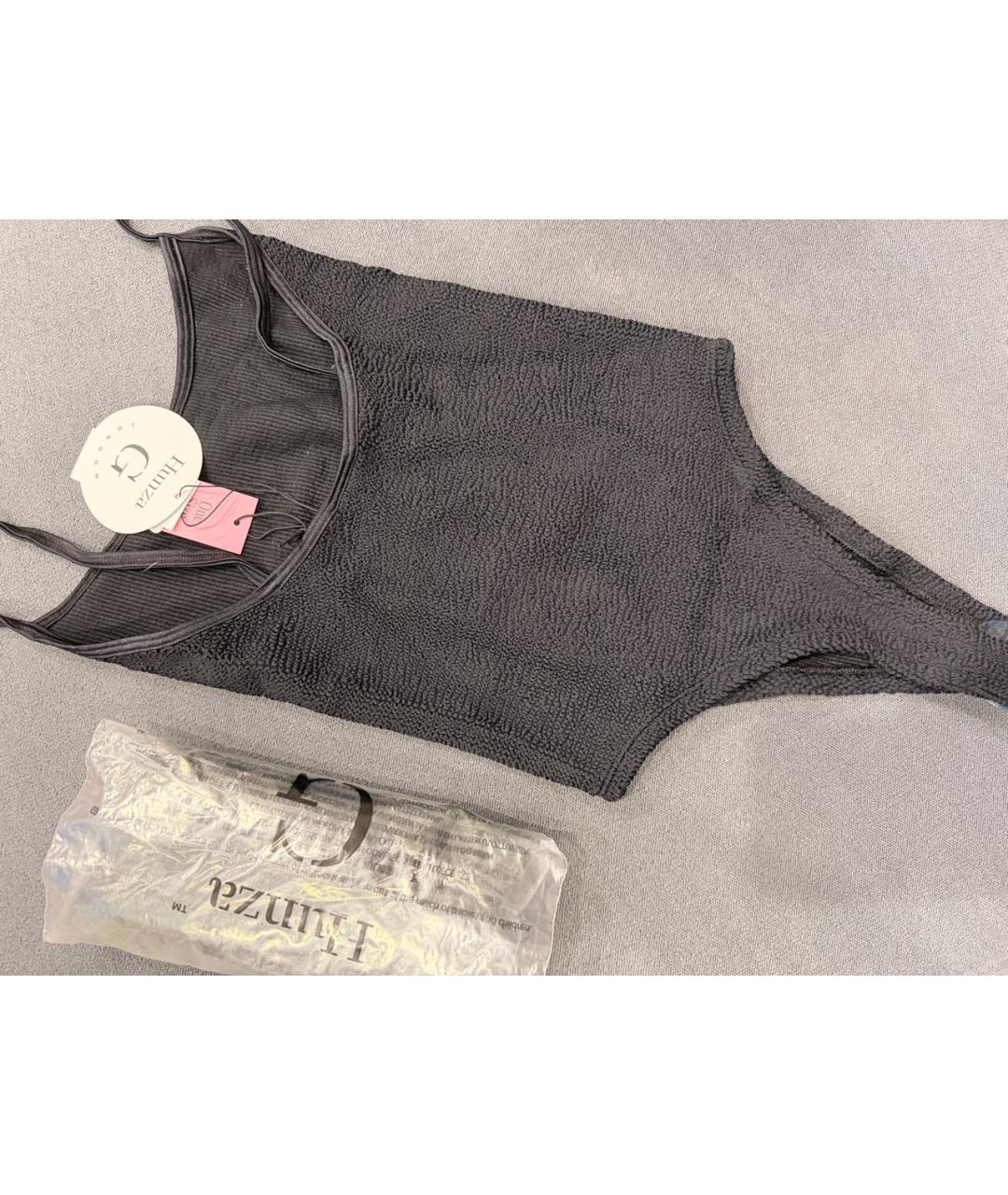 HUNZA G Черный полиамидовый купальник, фото 5