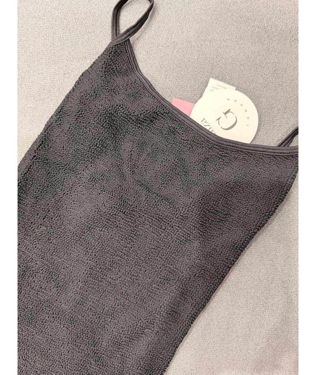 HUNZA G Черный полиамидовый купальник, фото 6