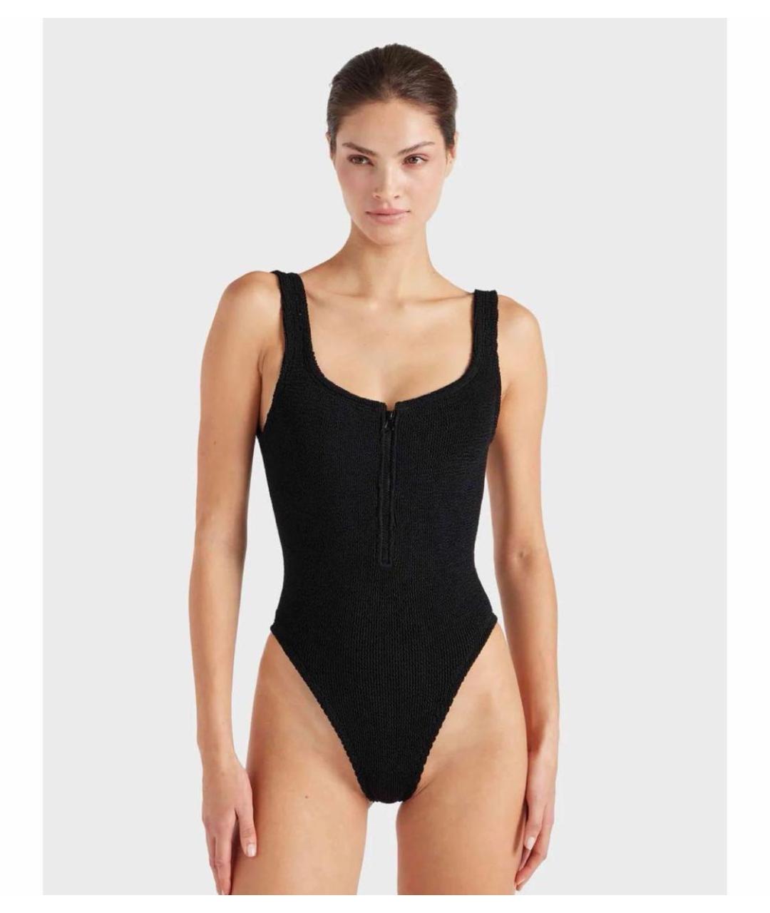 HUNZA G Черный купальник, фото 2