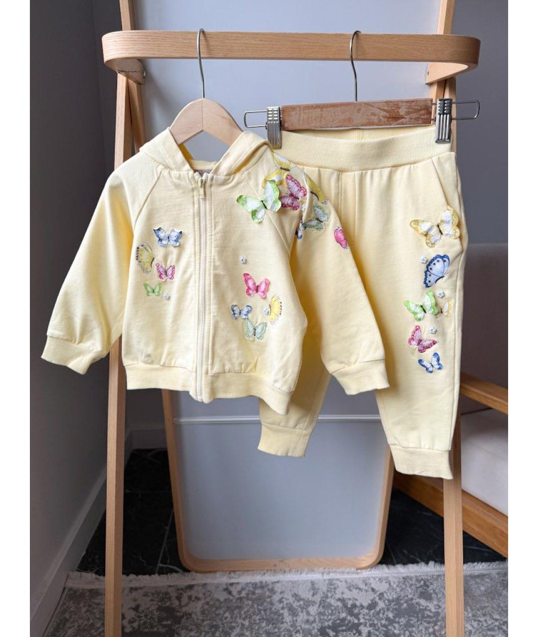 MONNALISA Желтый хлопковый комплект, фото 9