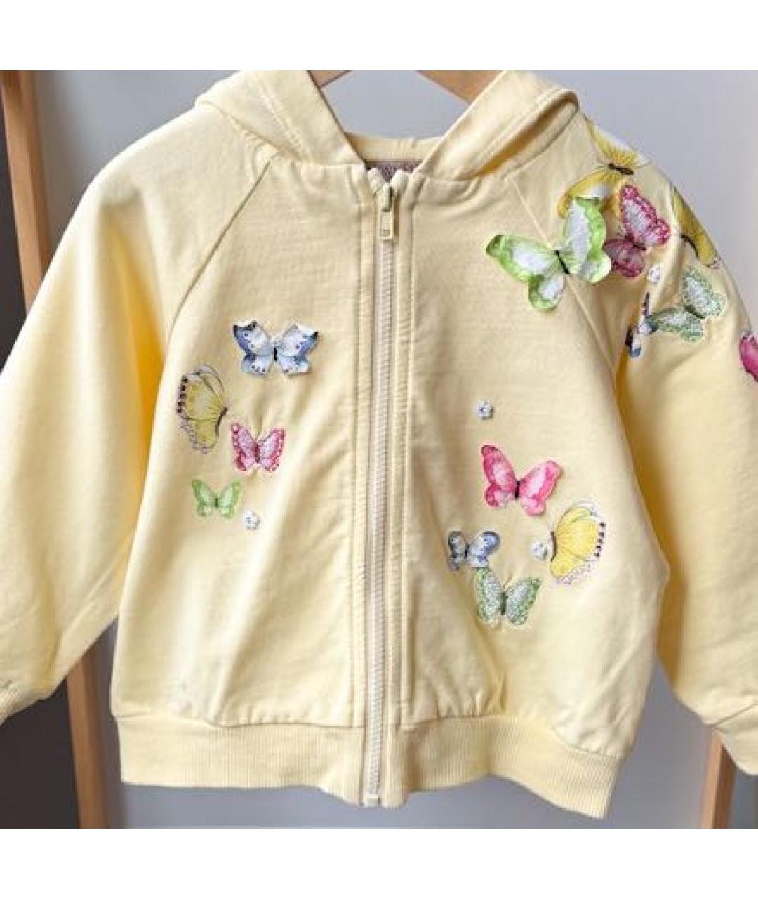 MONNALISA Желтый хлопковый комплект, фото 4