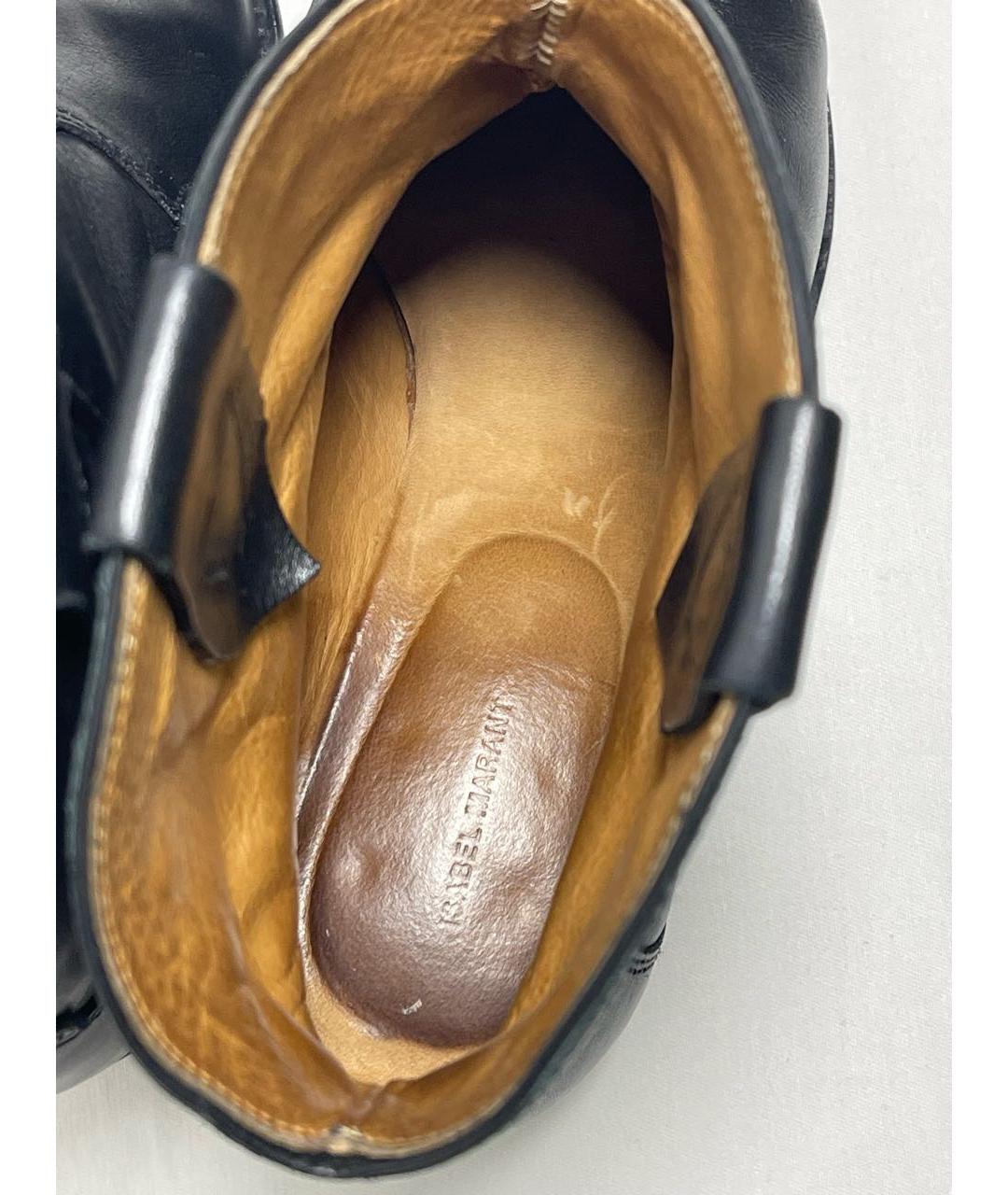 ISABEL MARANT Черные кожаные полусапоги, фото 7