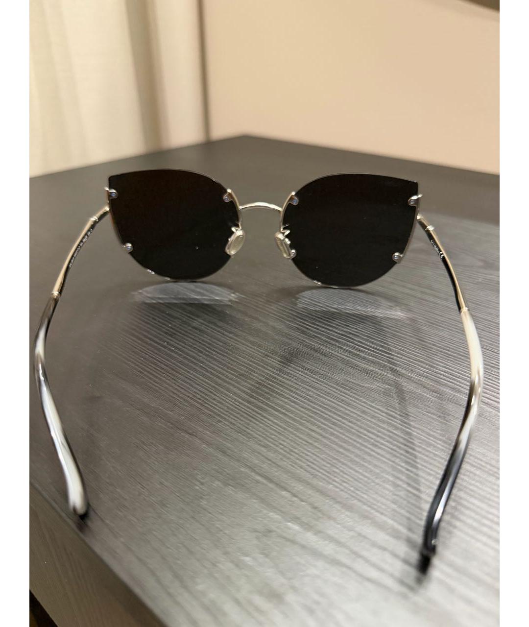 MAX MARA Черные металлические солнцезащитные очки, фото 2