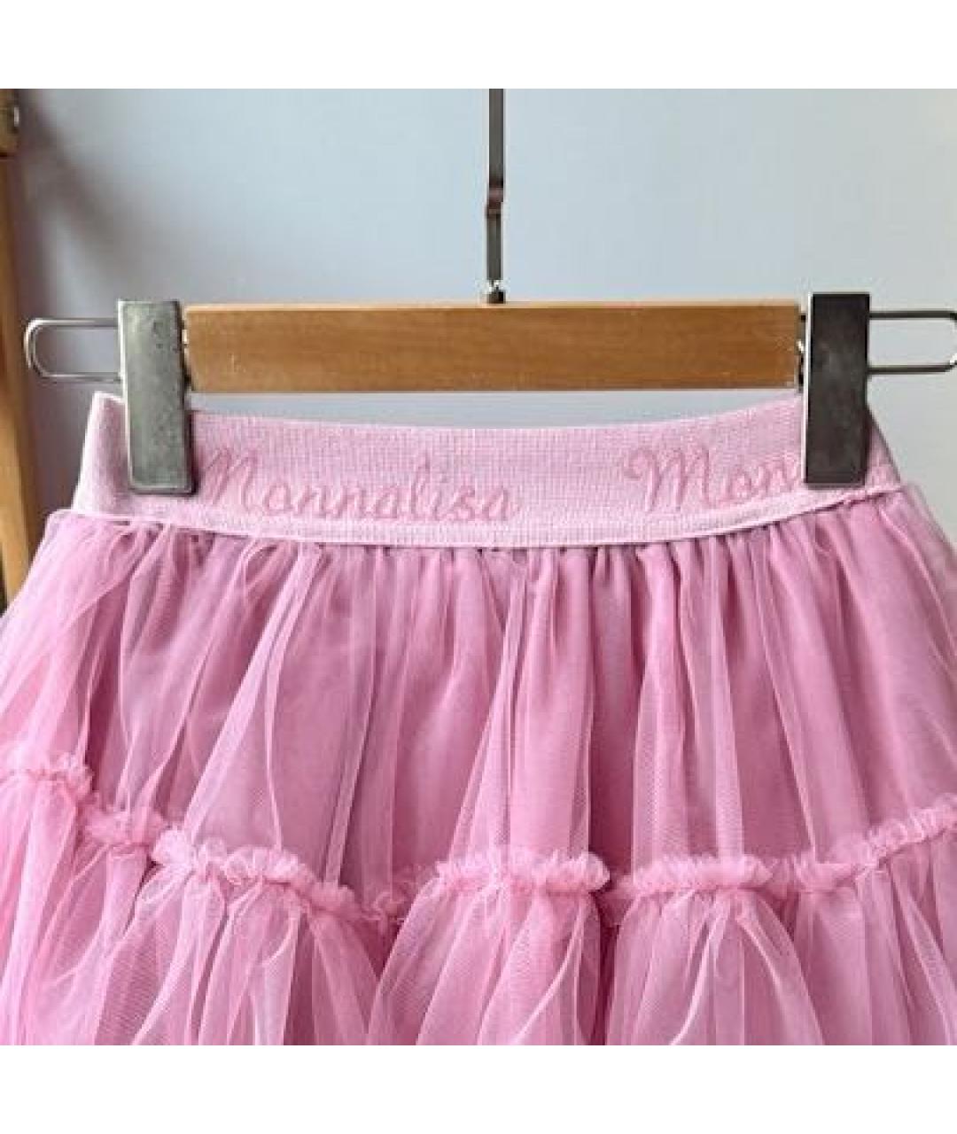 MONNALISA Розовая юбка, фото 3