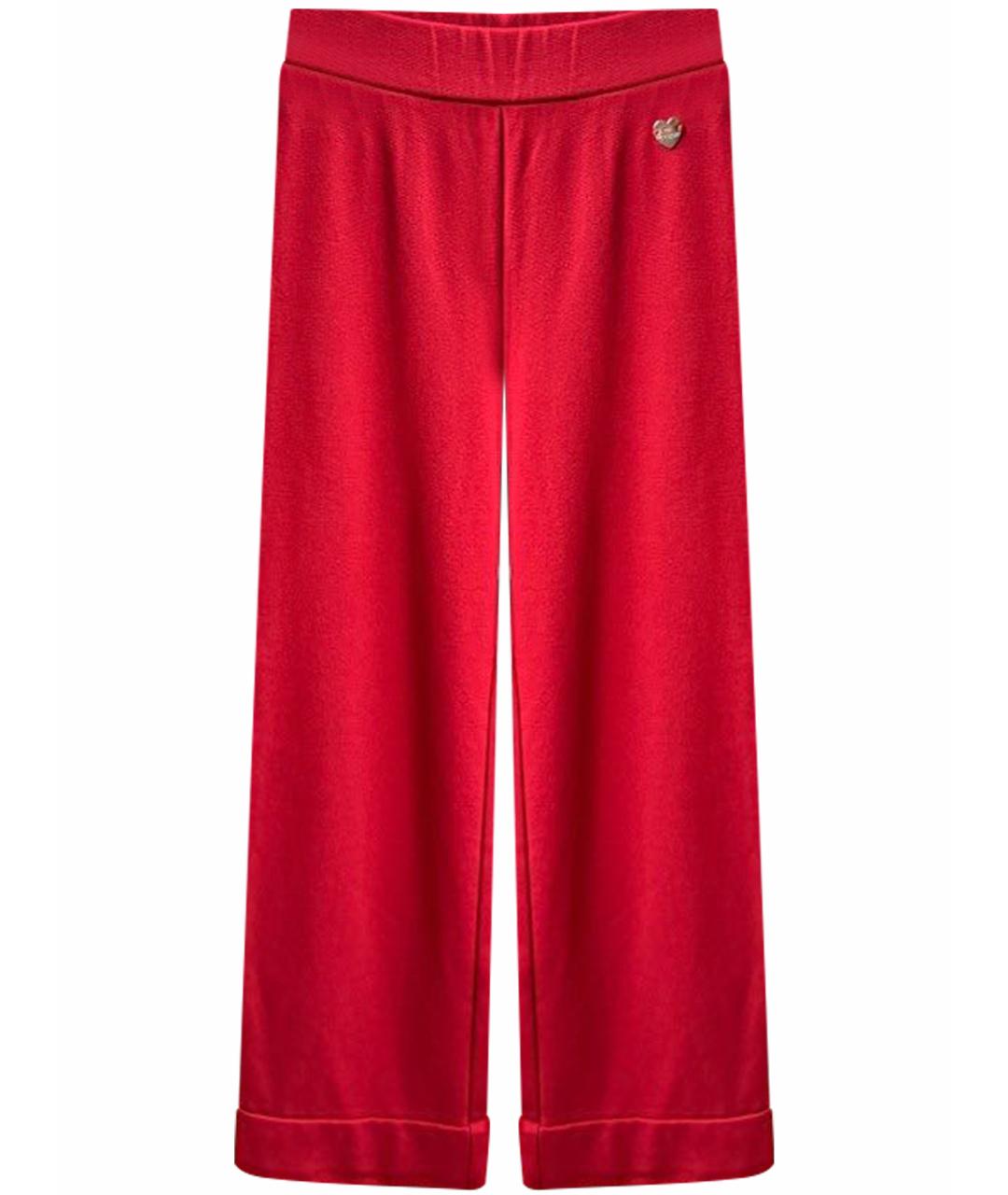 MONNALISA Красные хлопковые брюки и шорты, фото 1