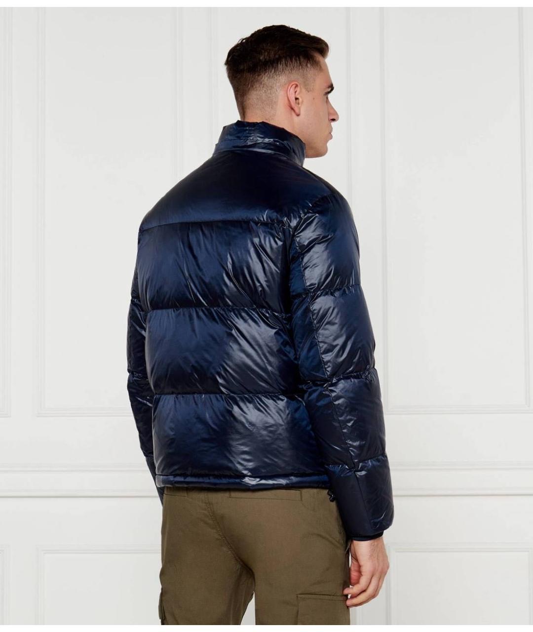 ARMANI EXCHANGE Синий полиамидовый пуховик, фото 8