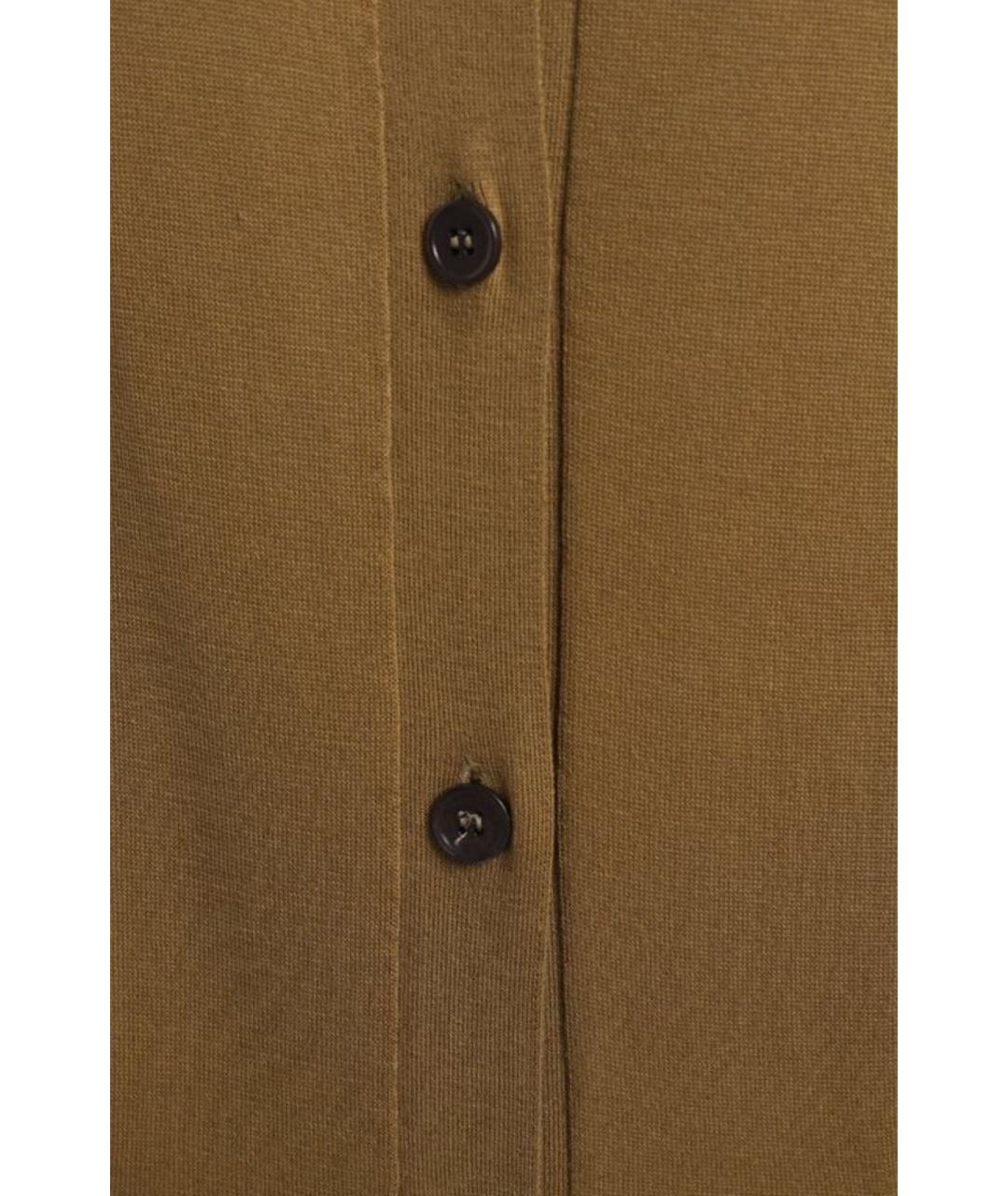 MARNI Хаки хлопковый кардиган, фото 3