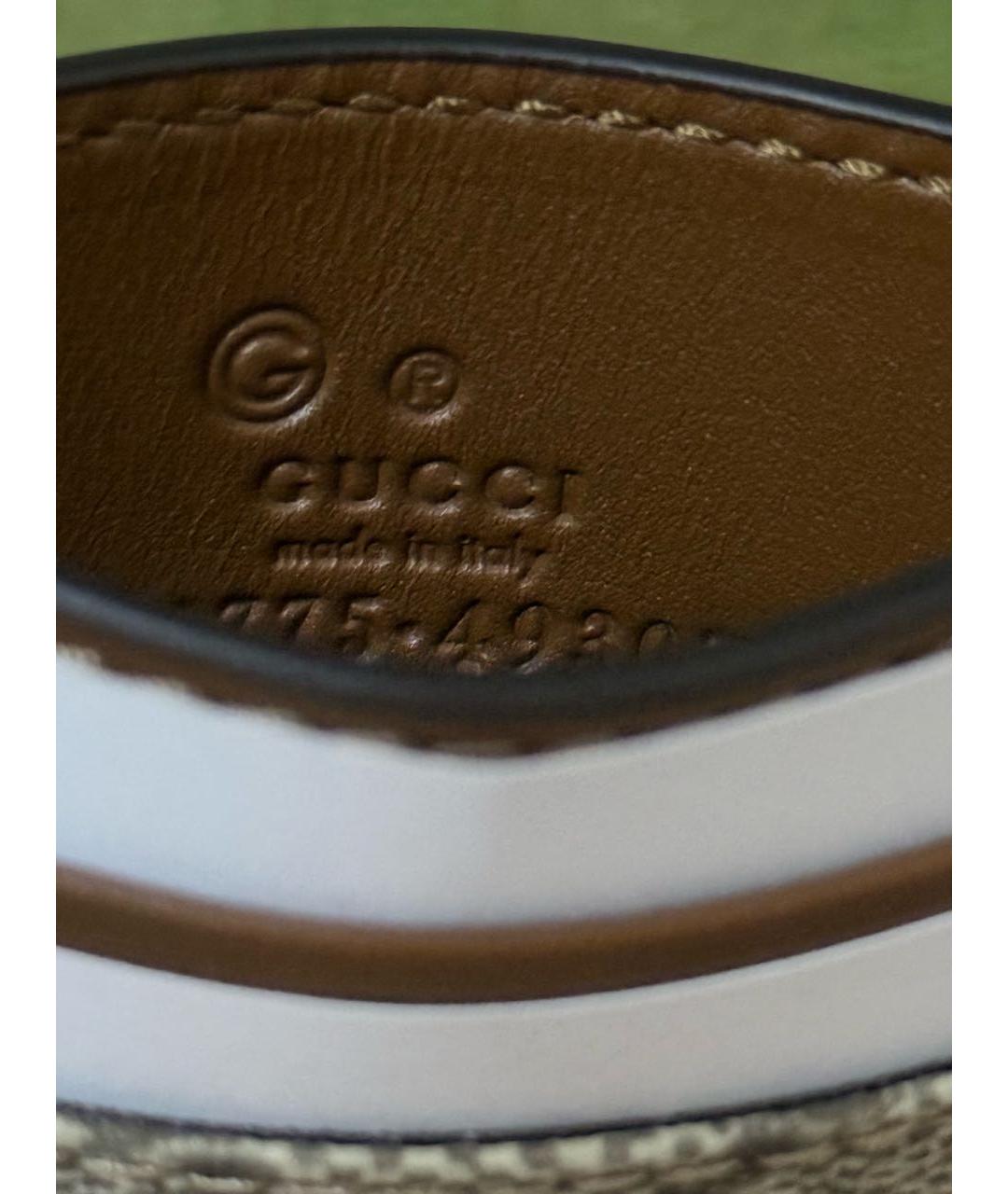 GUCCI Коричневый кожаный кардхолдер, фото 3