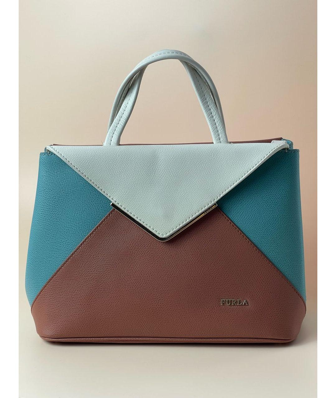 FURLA Мульти кожаная сумка с короткими ручками, фото 9