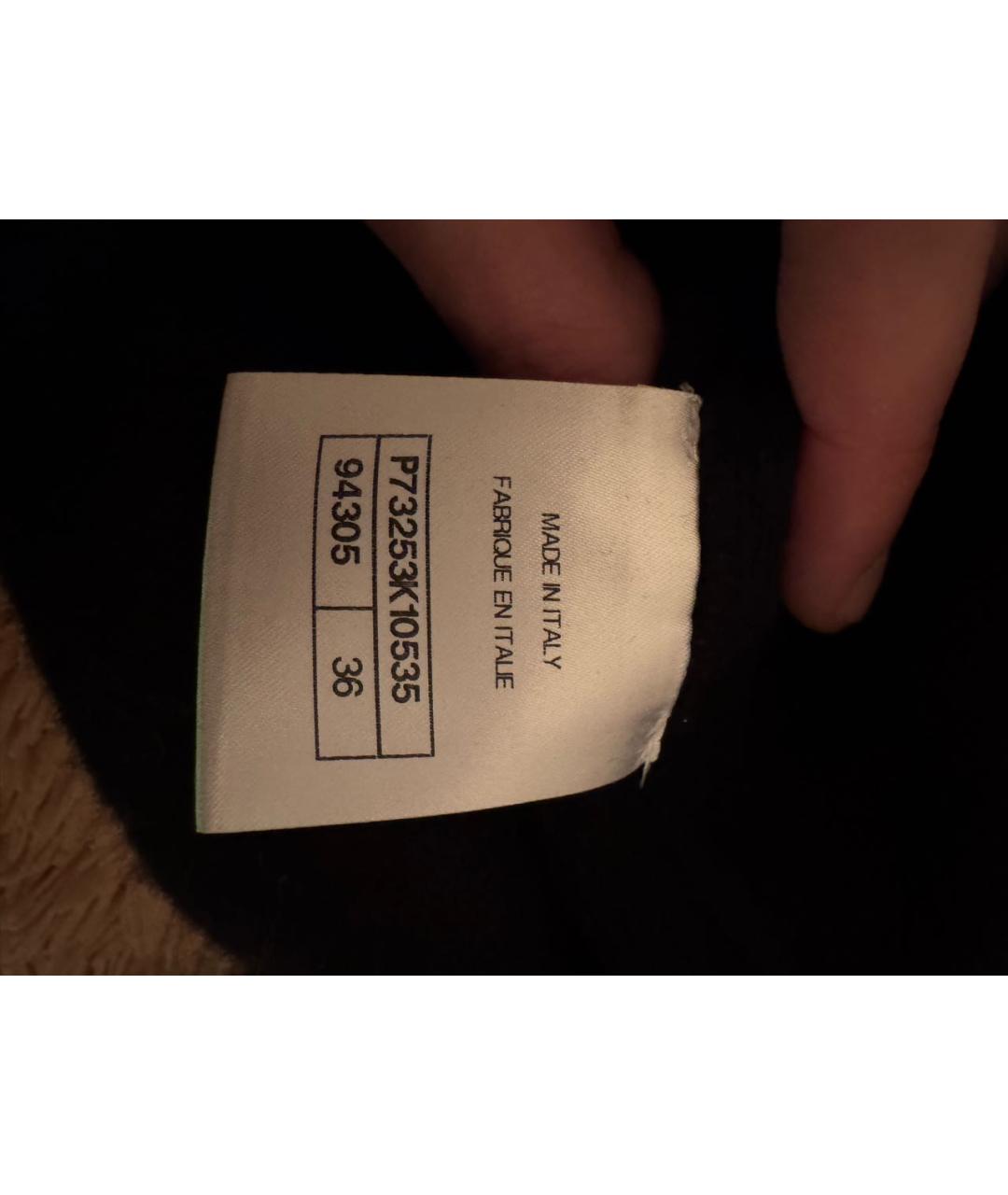 CHANEL Черный кашемировый джемпер / свитер, фото 4