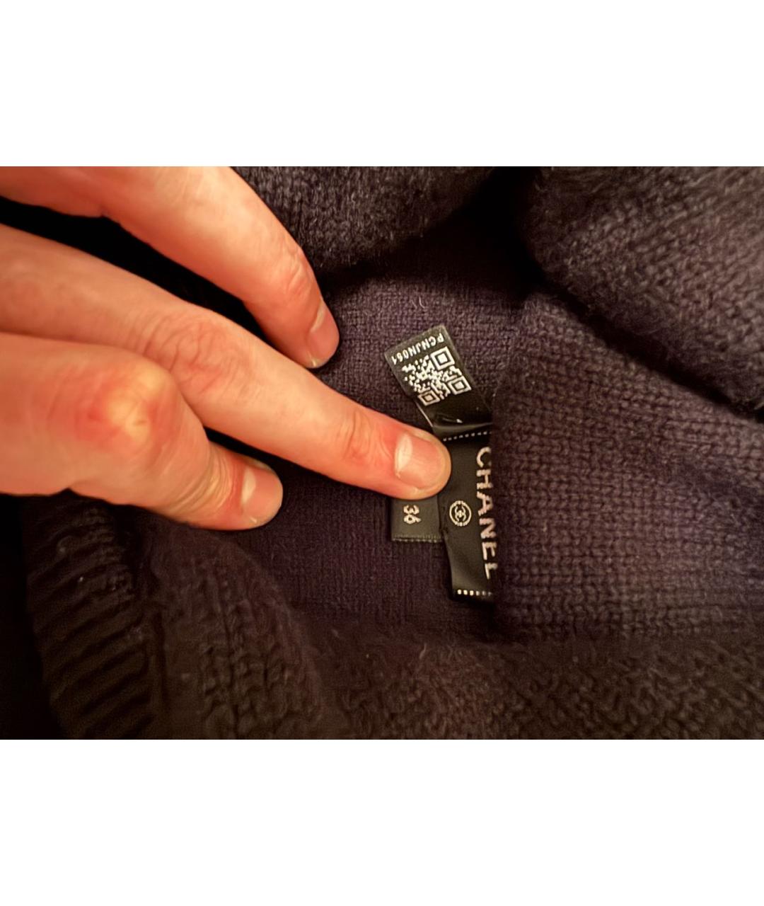 CHANEL Черный кашемировый джемпер / свитер, фото 3