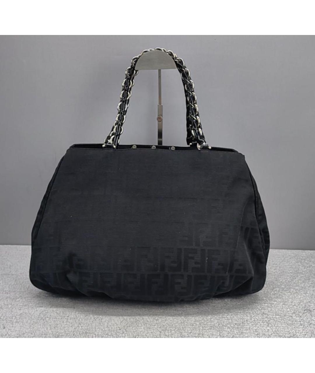 FENDI Черная сумка тоут, фото 3