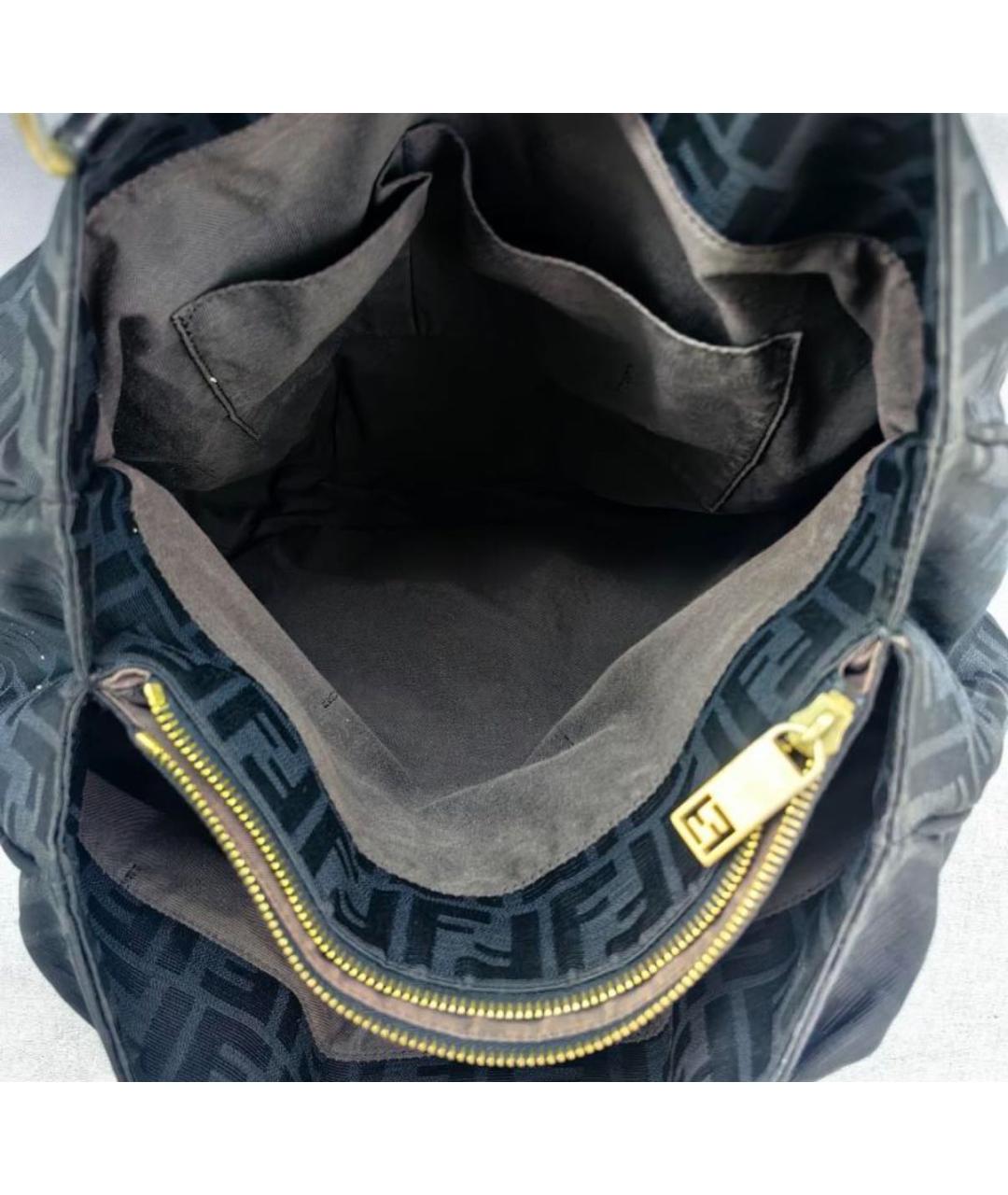 FENDI Черная сумка тоут, фото 5