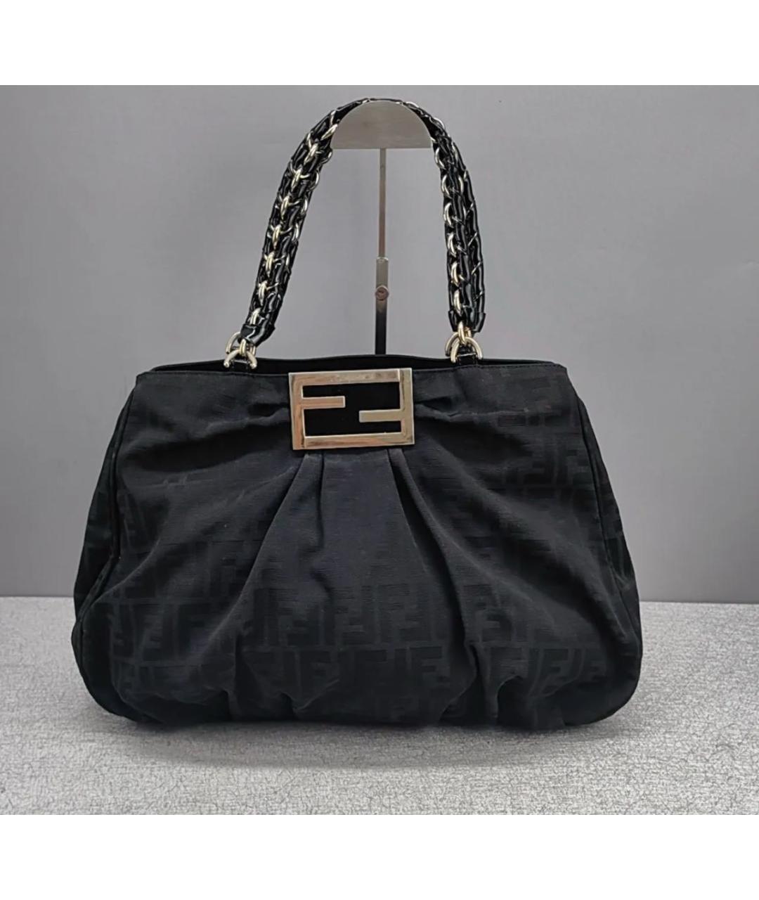 FENDI Черная сумка тоут, фото 2