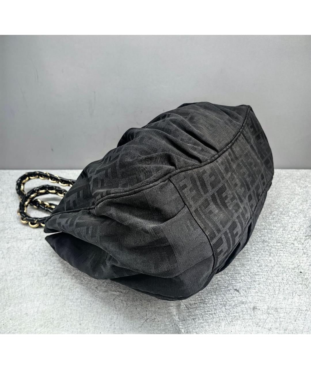 FENDI Черная сумка тоут, фото 6