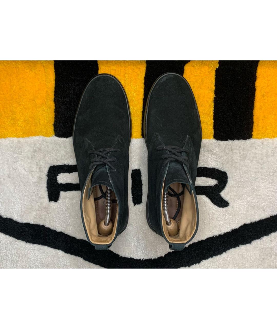 TOD'S Черные замшевые высокие ботинки, фото 3