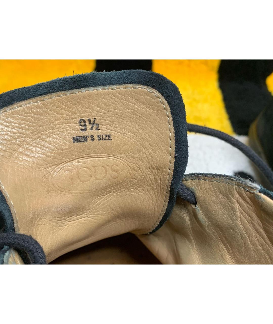 TOD'S Черные замшевые высокие ботинки, фото 7