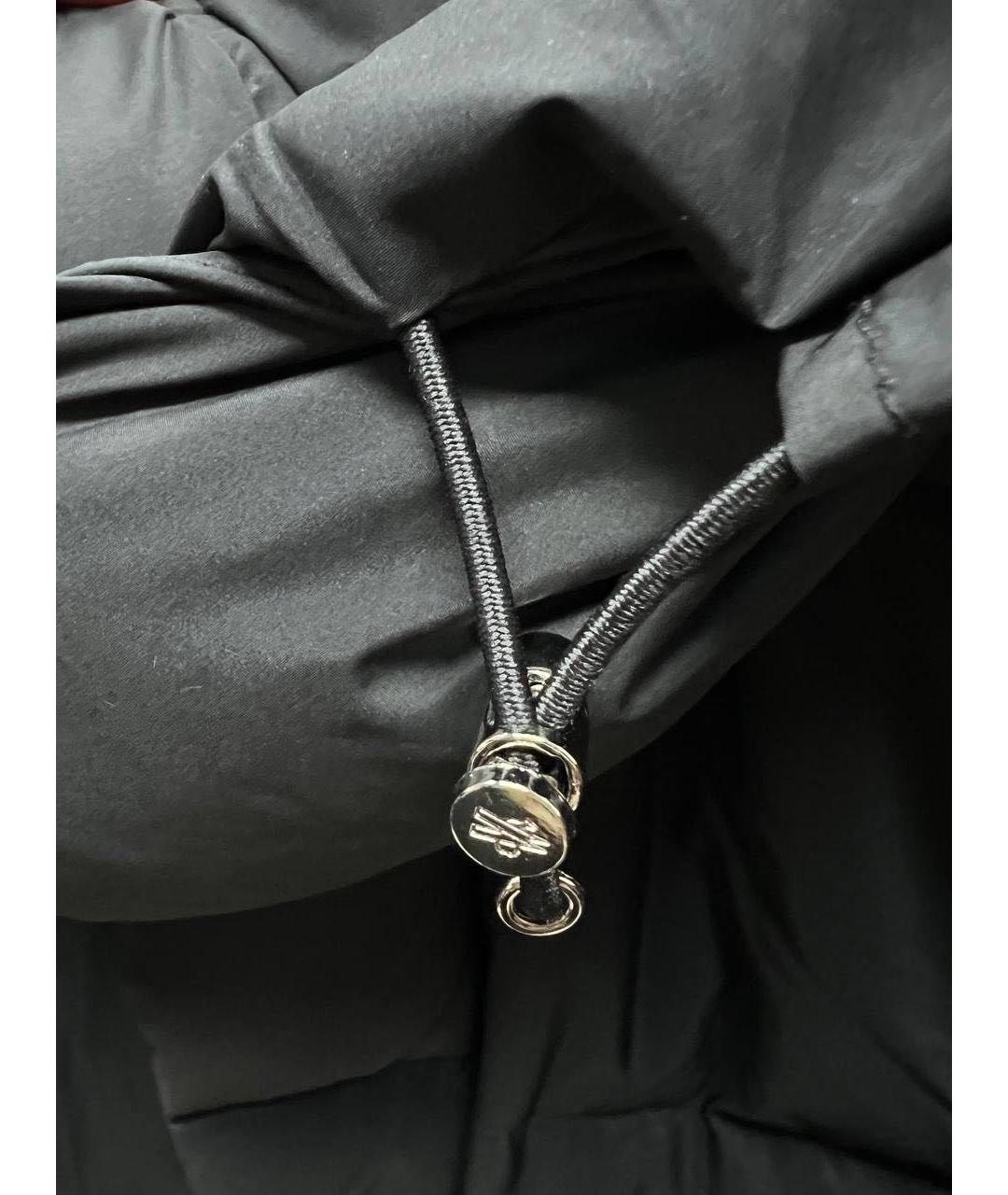 MONCLER Черный полиамидовый пуховик, фото 8