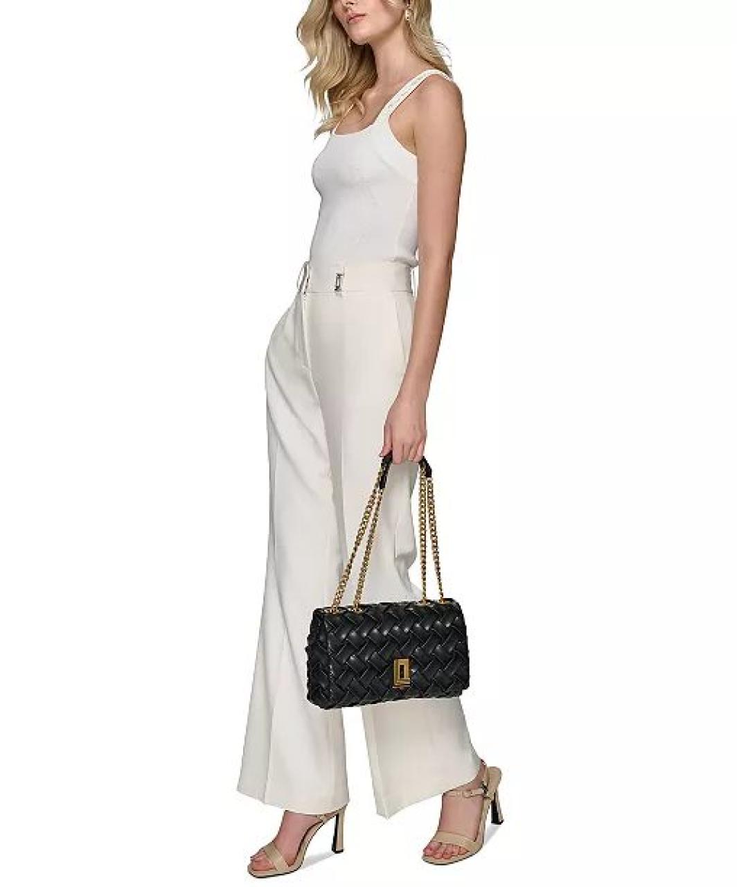 KARL LAGERFELD Бордовая кожаная сумка через плечо, фото 7