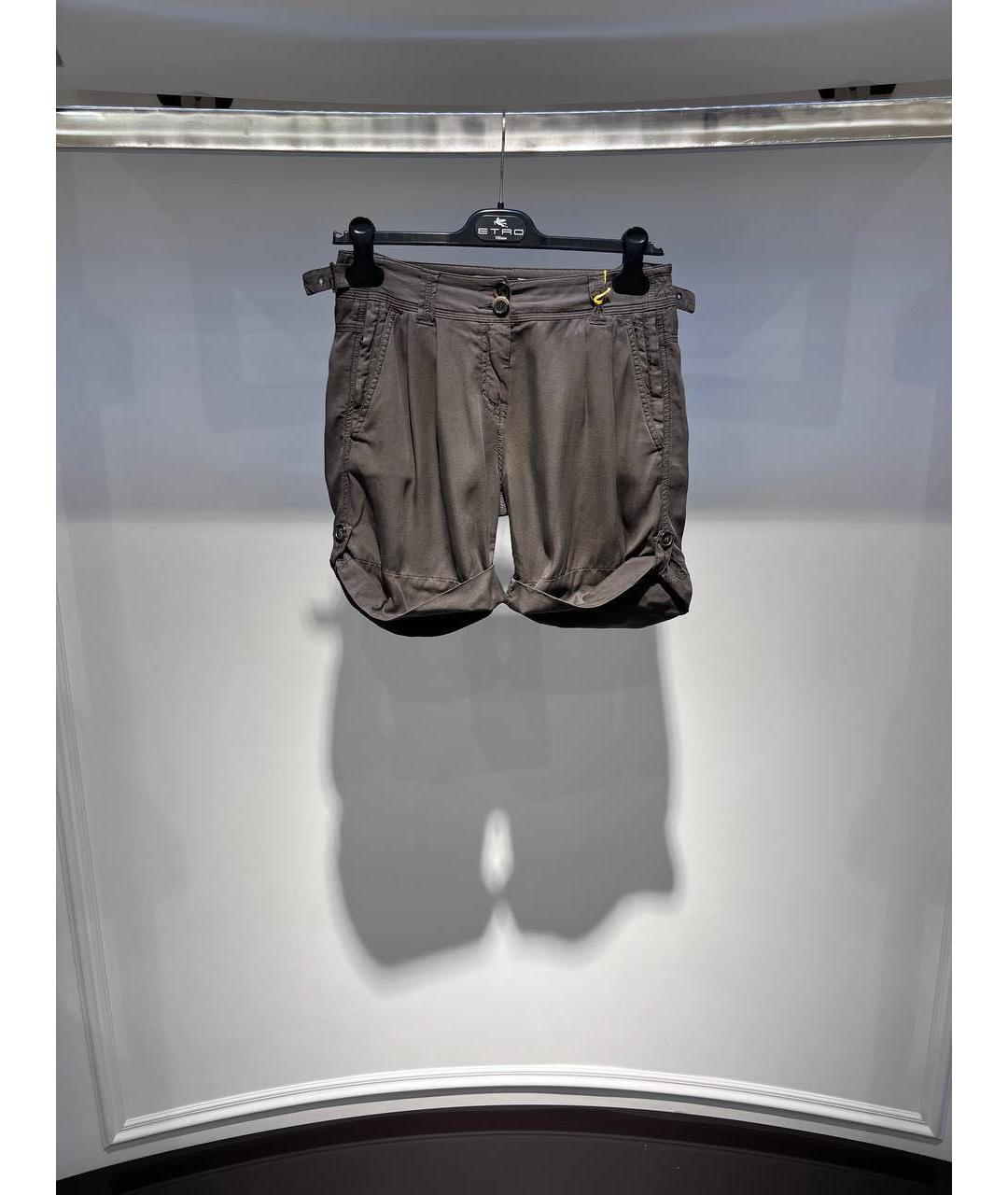 ETRO Коричневые хлопковые шорты, фото 3