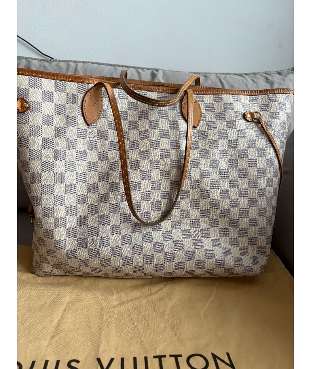 LOUIS VUITTON Белая сумка тоут, фото 3