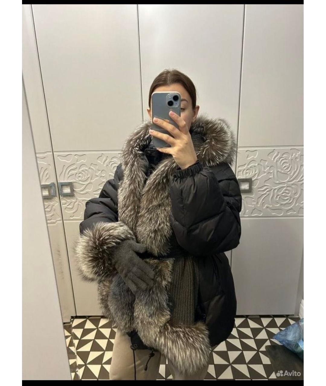 CHRISTIAN DIOR Антрацитовый кашемировый шарф, фото 5