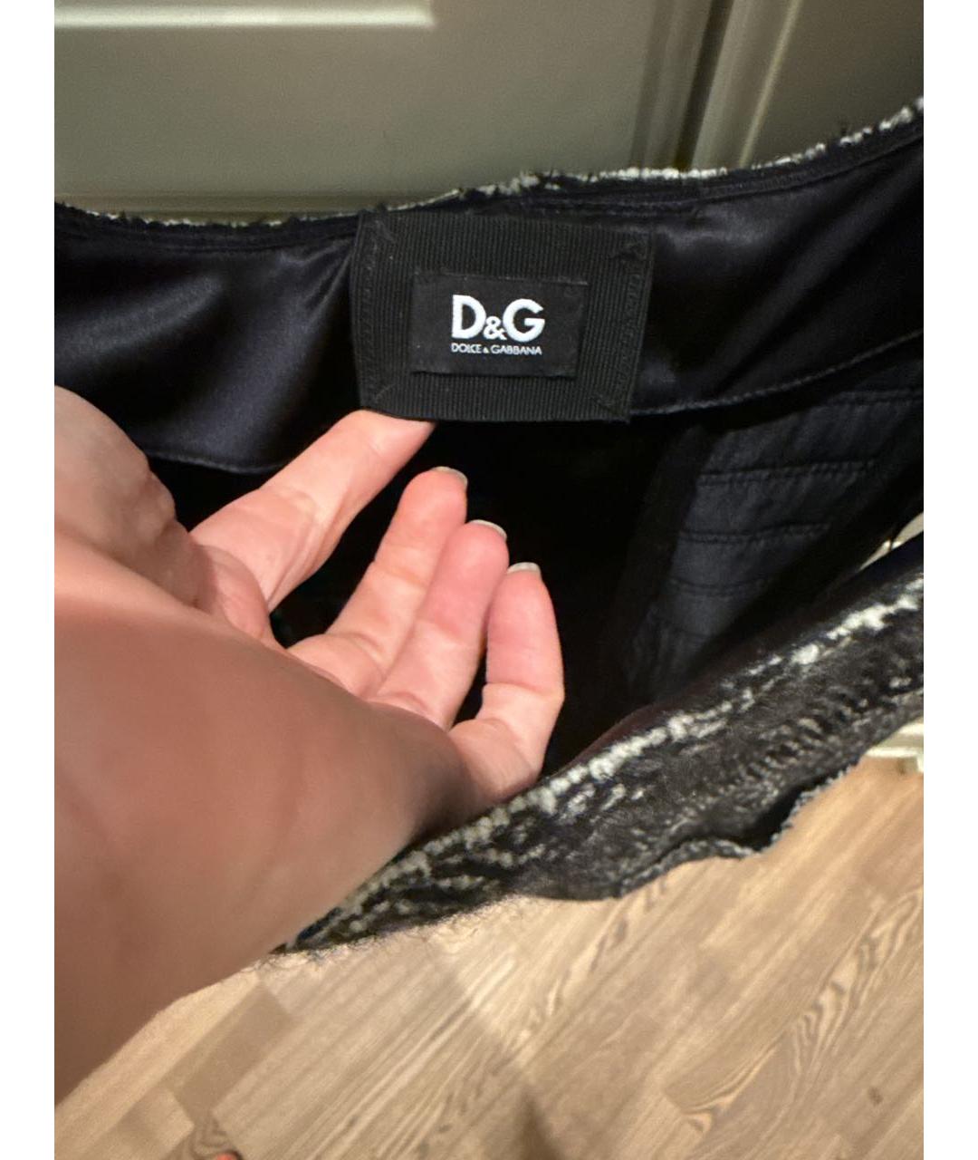 DOLCE&GABBANA Серый твидовый сарафан, фото 3