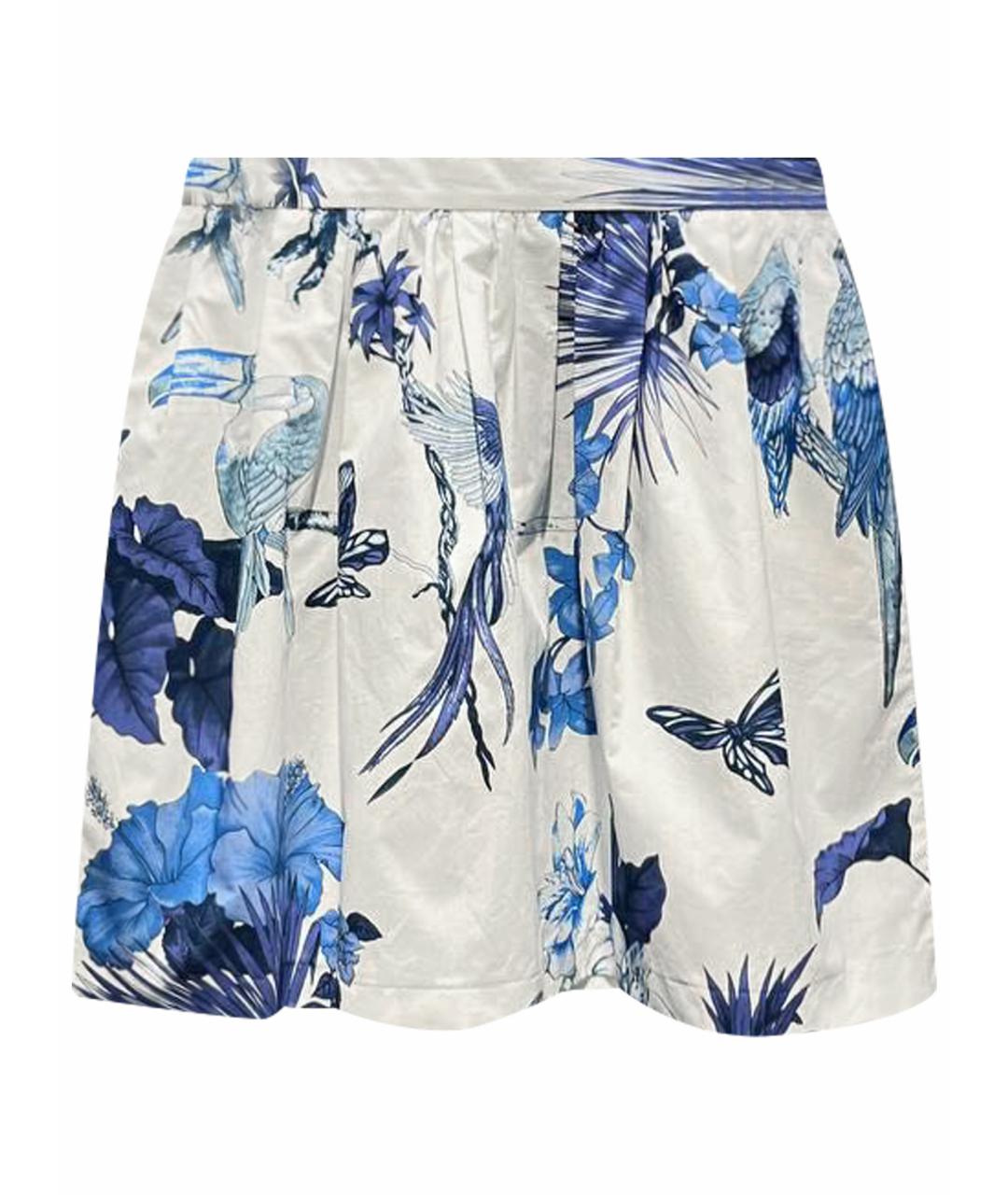 ETRO Белая хлопковая юбка мини, фото 1