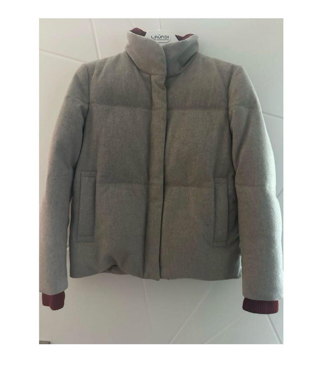 LORO PIANA Серый кашемировый пуховик, фото 6