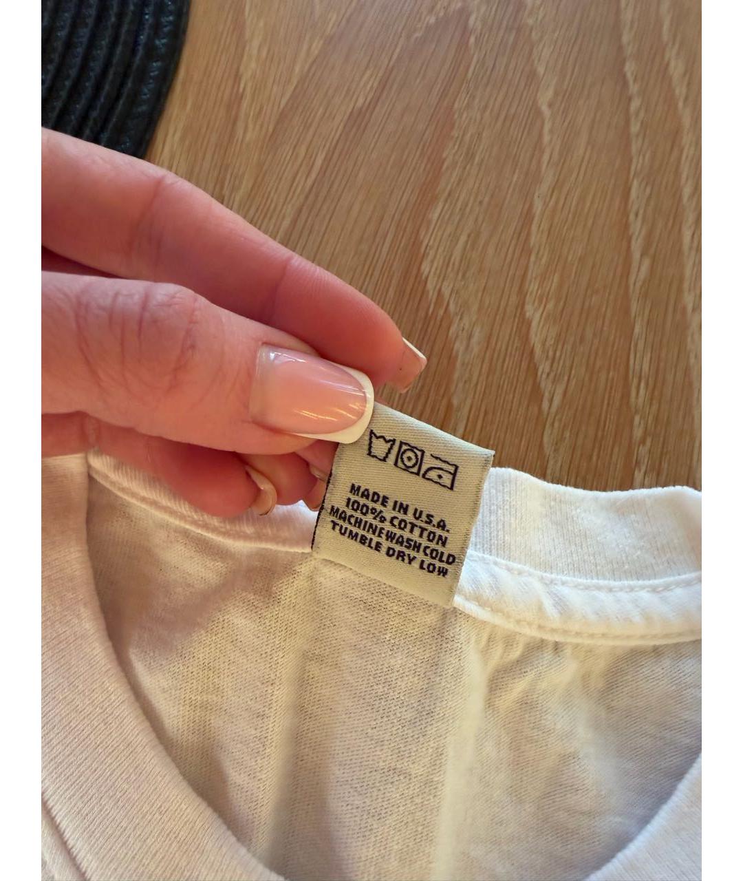 SPORTY AND RICH Белая хлопковая футболка, фото 5