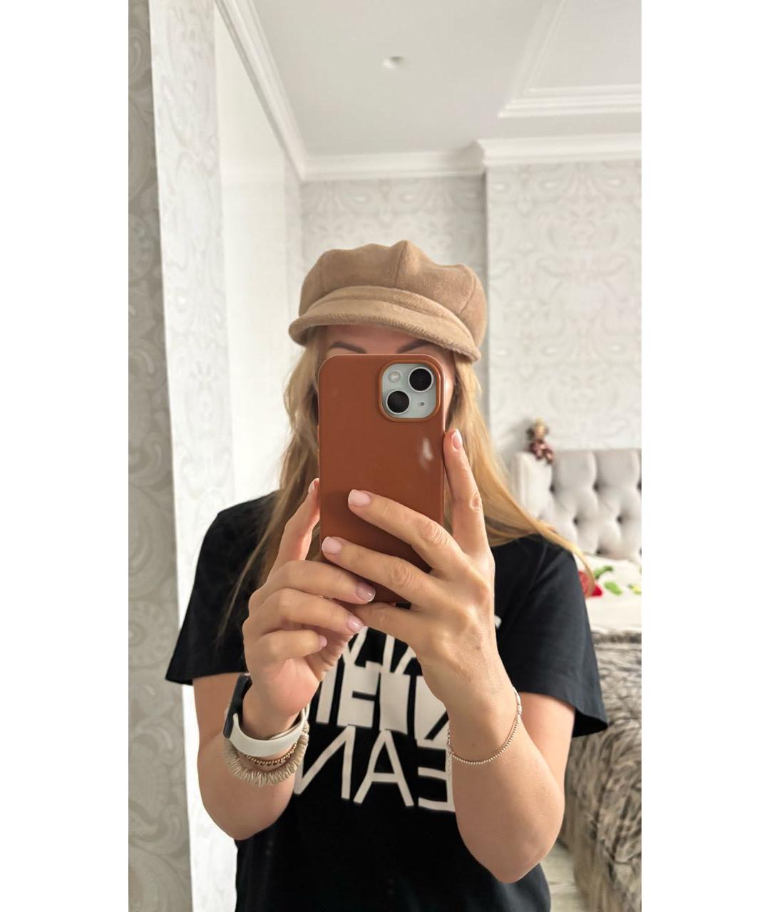 BURBERRY Бежевая шерстяная кепка, фото 5