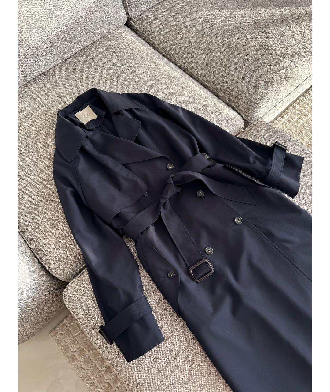 12 STOREEZ Темно-синий шерстяной тренч/плащ, фото 3