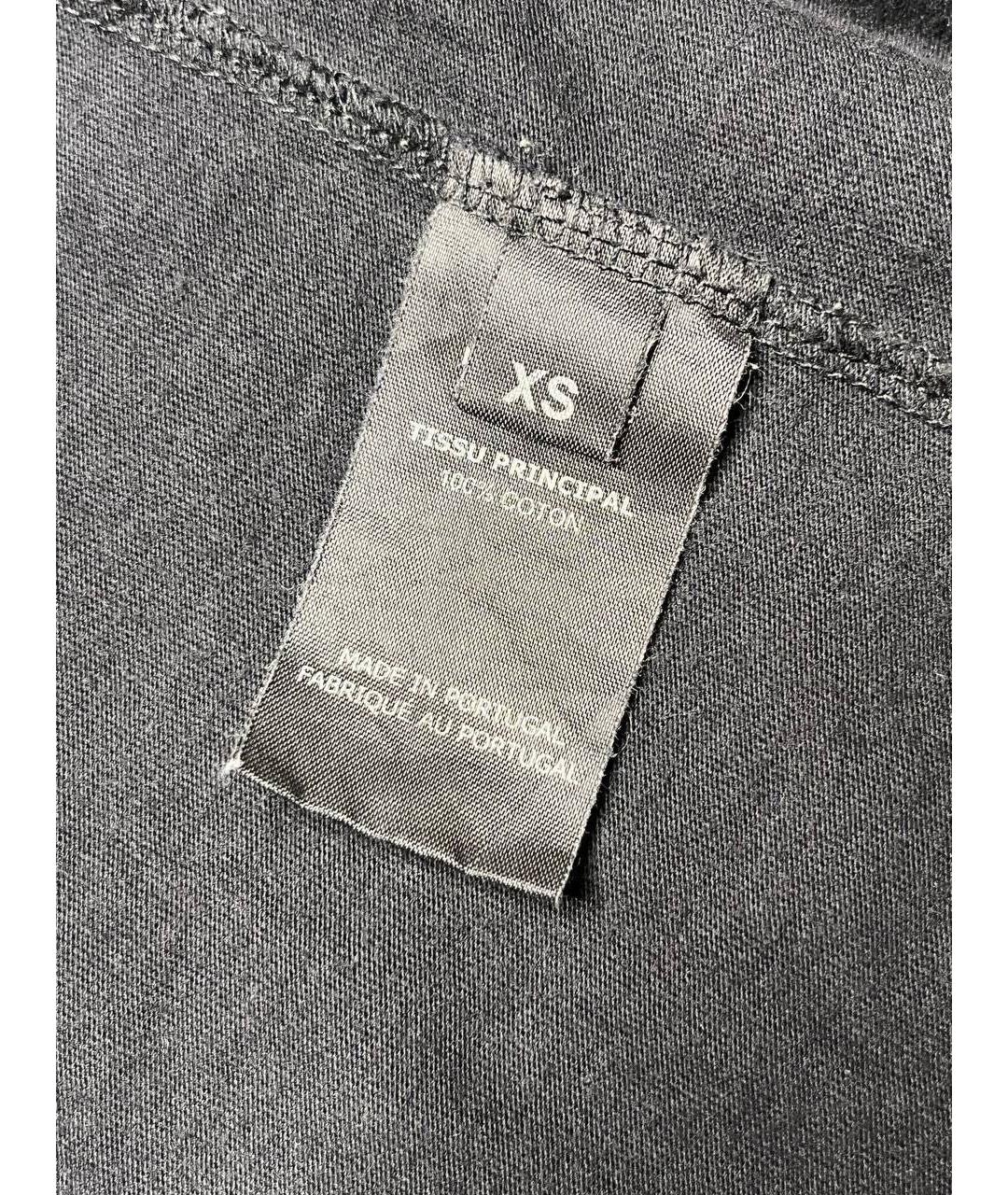 VETEMENTS Черная хлопковая футболка, фото 7