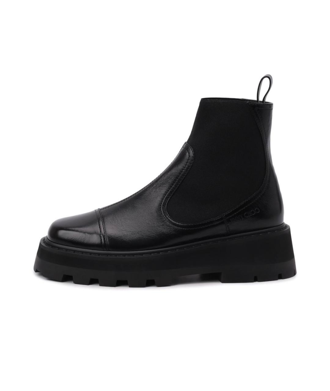 JIMMY CHOO Черные кожаные ботинки, фото 7