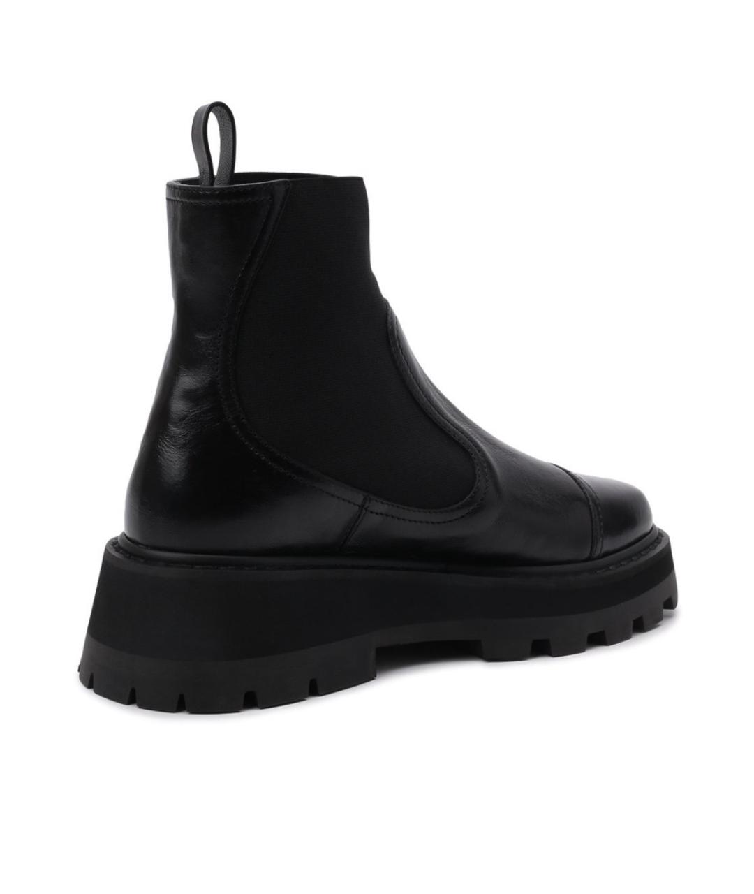 JIMMY CHOO Черные кожаные ботинки, фото 2