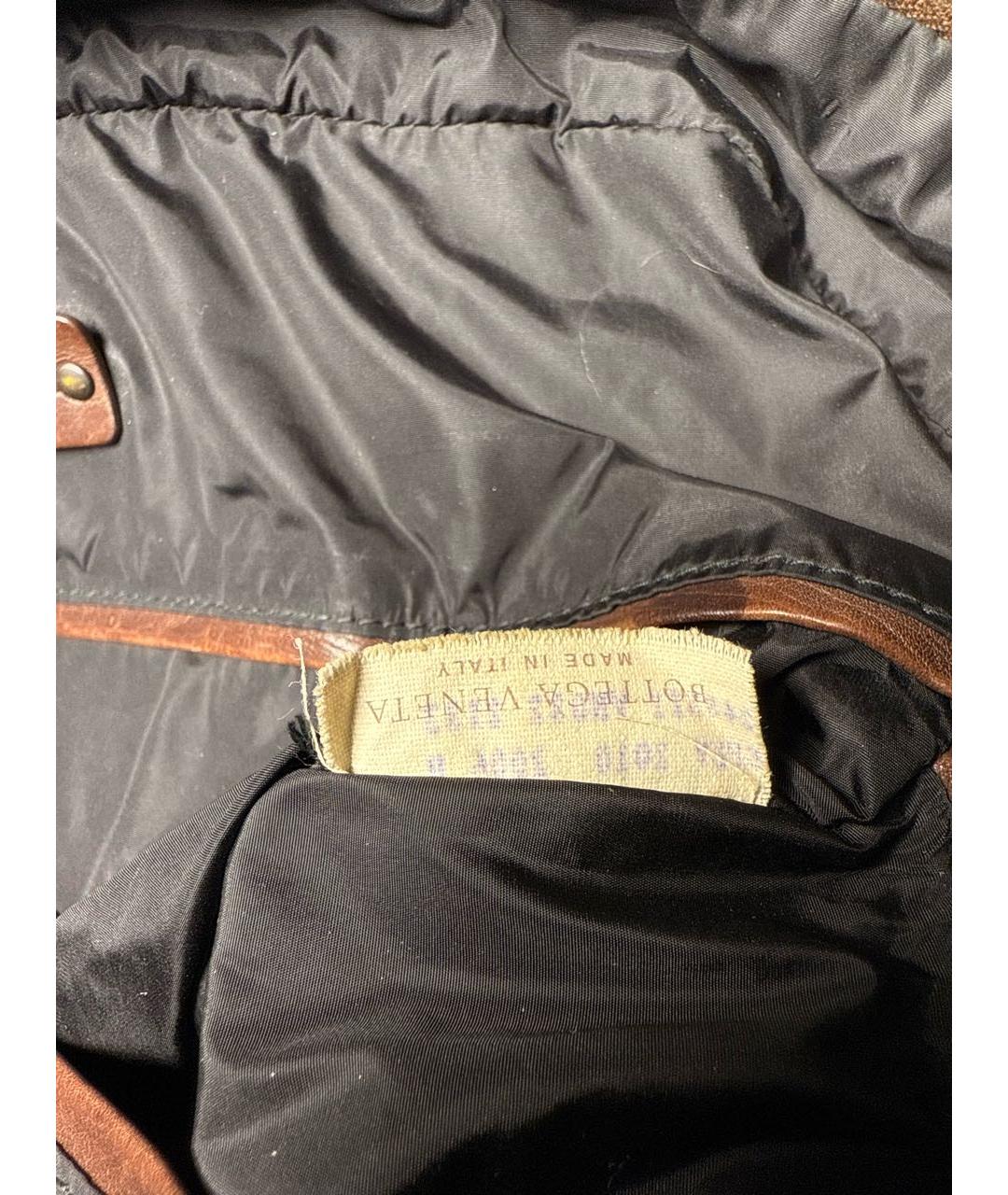 BOTTEGA VENETA Коричневая кожаная дорожная/спортивная сумка, фото 7