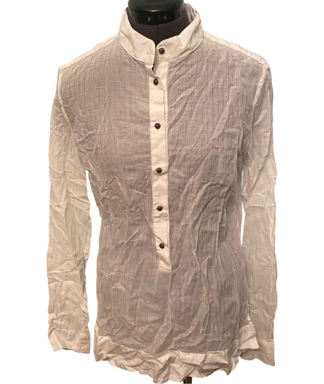 DOLCE&GABBANA Белая хлопковая рубашка, фото 7