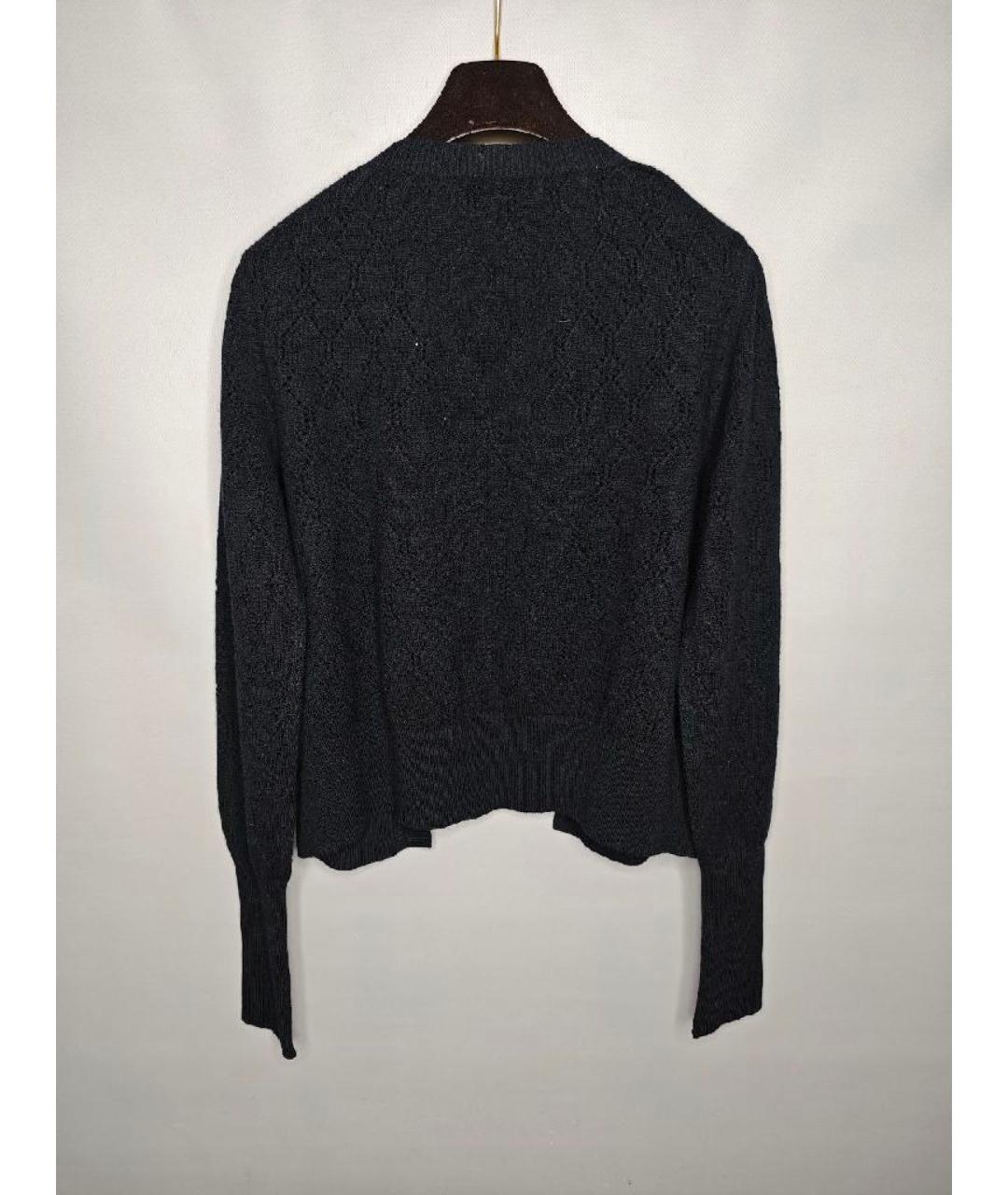 LOUIS VUITTON Черный шерстяной кардиган, фото 2