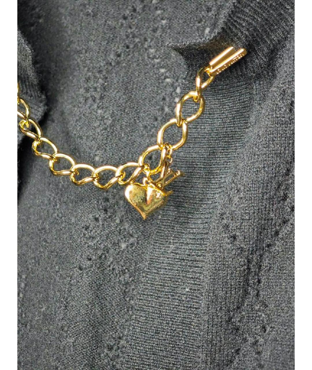 LOUIS VUITTON Черный шерстяной кардиган, фото 4