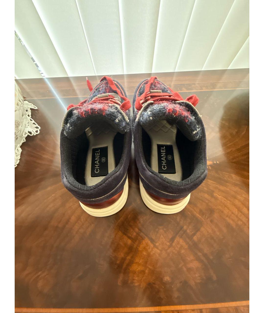 CHANEL Мульти текстильные кроссовки, фото 3