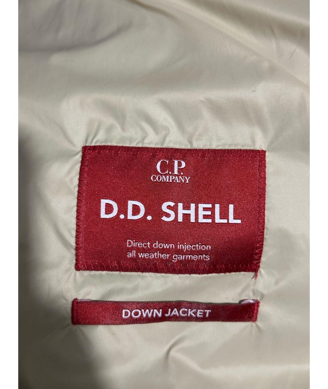 CP COMPANY Горчичный полиамидовый пуховик, фото 7